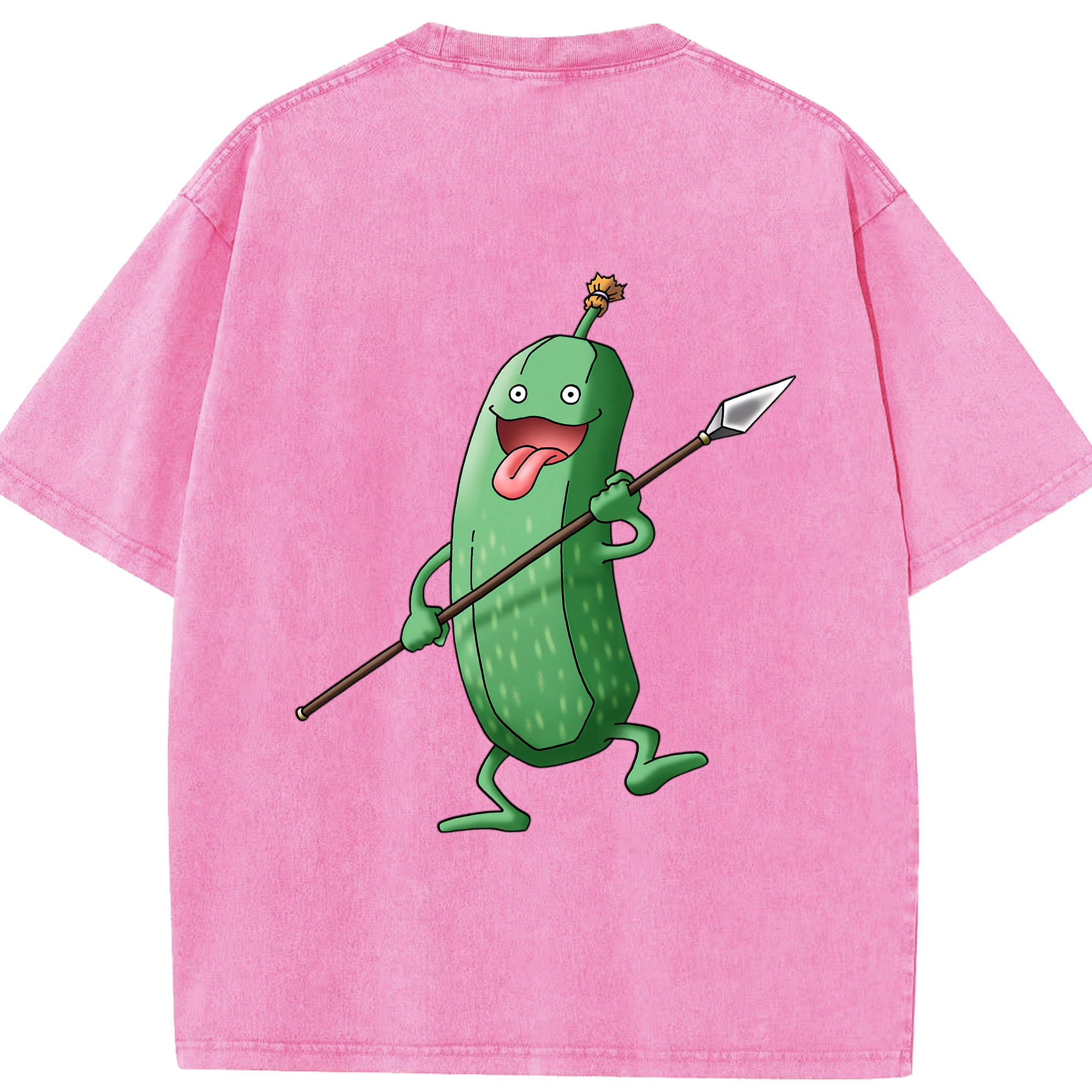 （画像用） ドラゴンクエスト Doragon Kuesuto Dragon Quest 綿100% ヴィンテージ風 半袖Tシャツ（背面プリント）